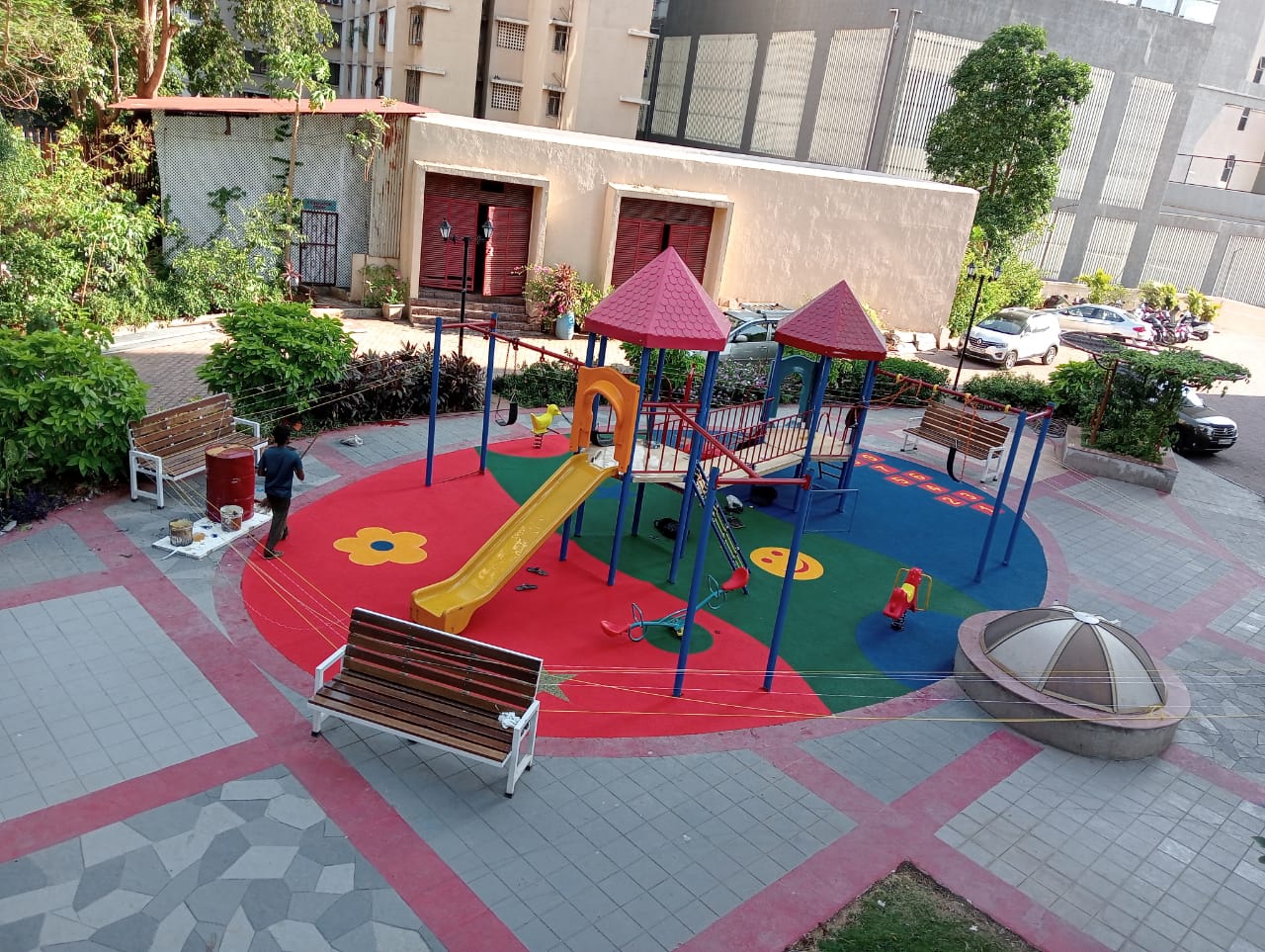 Society playground aerial